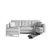 Kampinė sofa Asgard L Solid 09, pilka, 162 x 248 cm x 93 cm kaina