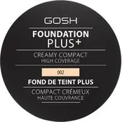 Pudra GOSH Foundation Plus + Creamy Compact High Coverage 02 Ivory, 10 g