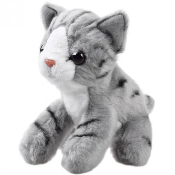 Pliušinis žaislas Beppe Cat, pilkas, 13 cm