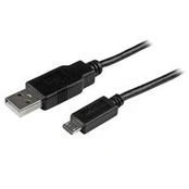 Laidas StarTech USBAUB15CMBK, Micro USB/USB, 0.15 m, juoda