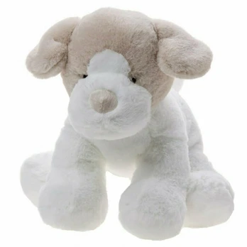 Pliušinis žaislas Beppe Dog Renee, baltas/smėlio, 25 cm