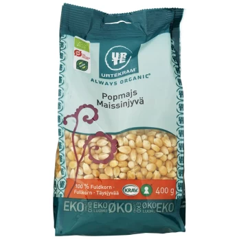 Kukurūzai spraginimui, ekologiški