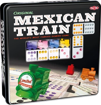 Tactic Mexican Train metallilaatikossa -dominopeli