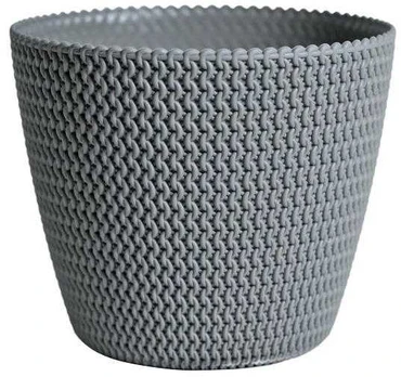Vazonas Prosperplast DSP 190/4O5U, plastikinis, Ø 18.7 cm, pilkas