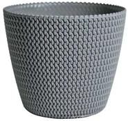 Vazonas Prosperplast DSP 190/4O5U, plastikinis, Ø 18.7 cm, pilkas kaina