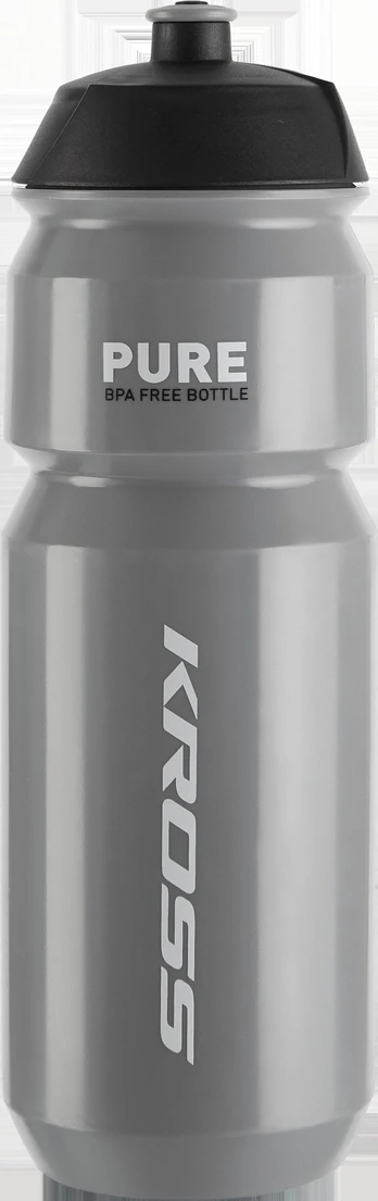 Dviračių gertuvė Kross, plastikas, pilka