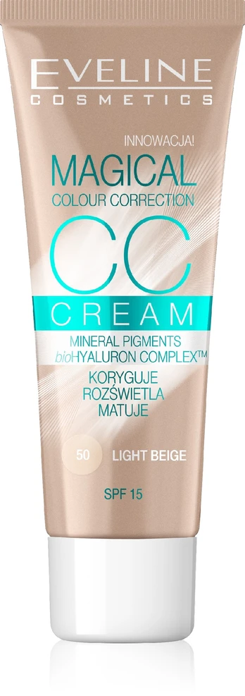CC veido kremas Eveline Magical 50 Light Beige, 30 ml