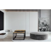 Pufas Lara, pilkas, 73 cm x 73 cm x 27 cm kaina