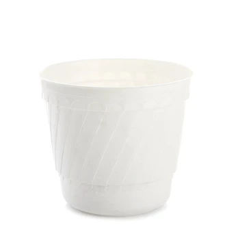Vazonas Uniplastex UDB18, plastikinis, Ø 18 cm, baltas