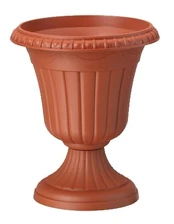 Vazonas Form Plastic Milano 0083, plastikinis, Ø 30 cm, rudas