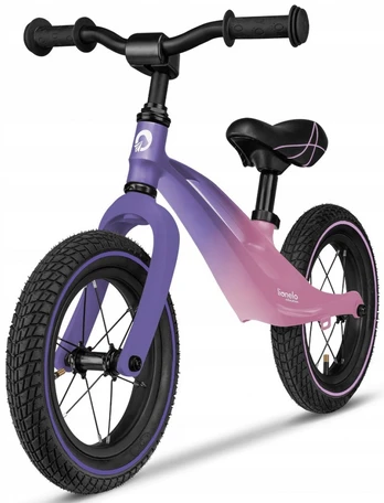 Balansinis dviratis Lionelo Leo-Bart Air, rožinis/violetinis, 12"