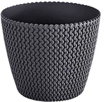 Vazonas Prosperplast 160/S433, plastikinis, Ø 15.7 cm, juodas