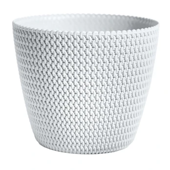 Vazonas Prosperplast Splofy DSP190, plastikinis, Ø 18.7 cm, baltas
