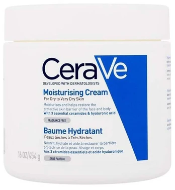 Drėkinamasis veido ir kūno kremas CeraVe Moisturizing, 454 ml