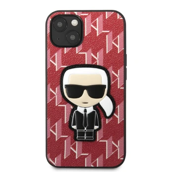 Telefono dėklas Karl Lagerfeld Ikonik Case, Apple iPhone 13 mini, raudona