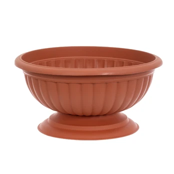 Vazonas Form Plastic Grace 1002, plastikinis, Ø 35.5 cm, rudas