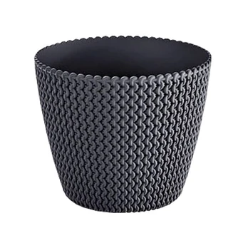 Vazonas Prosperplast 190/S433, plastikinis, Ø 18.7 cm, juodas