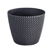 Vazonas Prosperplast 190/S433, plastikinis, Ø 18.7 cm, juodas kaina