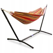 Hamakas B2M3156, raudonas/geltonas/oranžinis, 270 cm kaina