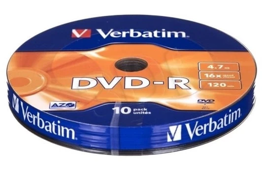Diskų komplektas Verbatim DVD-R, 4.7 GB, 10vnt.