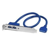 Adapteris StarTech USB3SPLATE USB 3.0, HDMI, 0.19 m, mėlyna