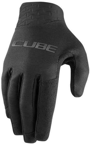 Dviratininko pirštinės universalus Cube Performance Long Finger, juodos, S