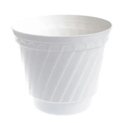 Vazonas Uniplastex UDB26, plastikinis, Ø 26 cm, baltas kaina