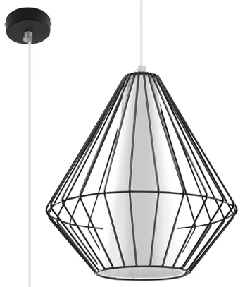 Šviestuvas lubinis Sollux Demi Diamond, 60 W, E27