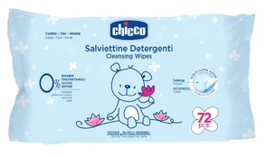 Drėgnos servetėlės Chicco Cleansing, 72 vnt. kaina