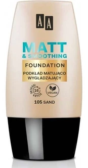 AA Make Up Matt matinis ir glotninamasis pagrindas 105 Sand 30ml