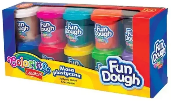 Plastilinas Colorino Creative Fun Dough 34302PTR, įvairių spalvų