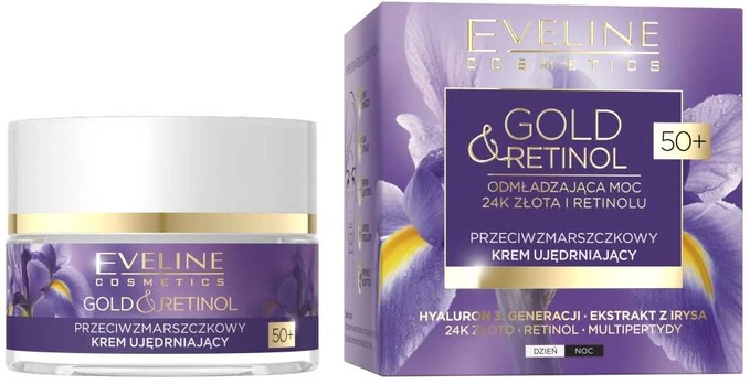 Veido kremas Eveline Gold & Retinol, 50 ml, moterims