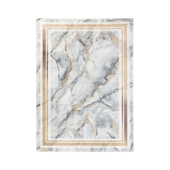 Kilimas vidaus Squitta, aukso/baltas/pilkas, 150 cm x 80 cm