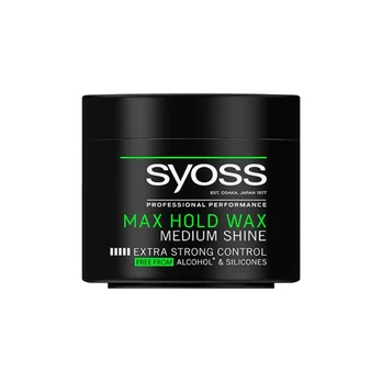 Plaukų formavimo vaškas Syoss Max Hold Wax Medium Shine, 150ml
