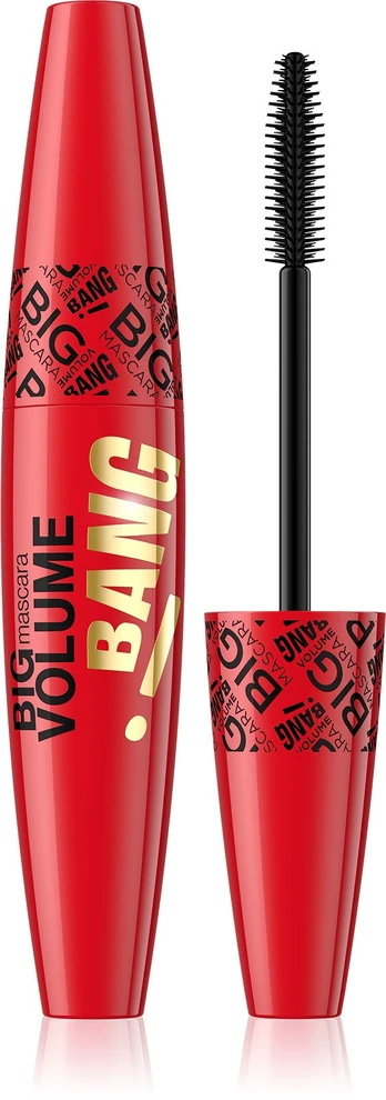 Blakstienų tušas Eveline Big Volume Bang! Black, 10 ml