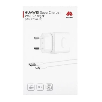 Įkroviklis Huawei, USB/USB Type-C, balta