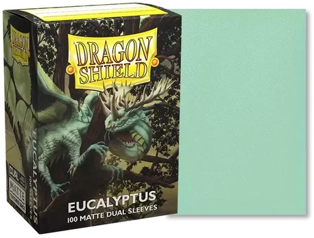 Dragon Shield standartinės matinės dvigubos įmautės – Eukaliptas, 100 vnt