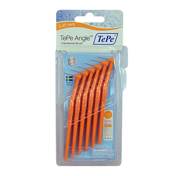 Tarpdančių šepetėlis TePe Angle, rožinis, 6 vnt.