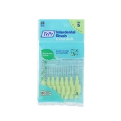 Tarpdančių šepetėlis TePe Extra Soft, žalias, 8 vnt. kaina