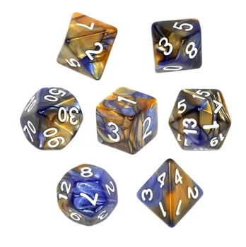 Kauliukai Rebel RPG Dice Set, Carmine