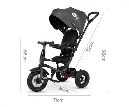 Triratukas Qplay Rito Air 3850, juodas