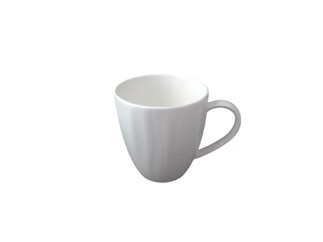 Puodelis Domoletti FLORAL, balta, 0.32 l