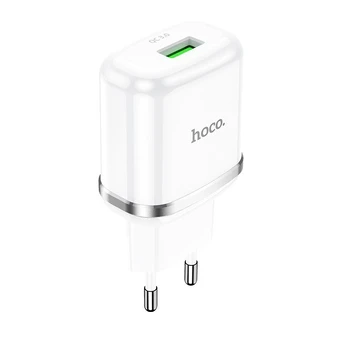 Įkroviklis Hoco N3, USB, balta, 18 W