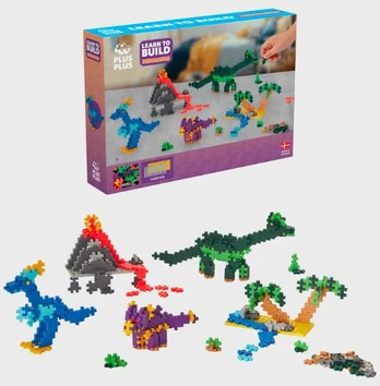 Konstruktorius Dante Plus-Plus Learn to Build Dinosaurs 014-3918, plastikas