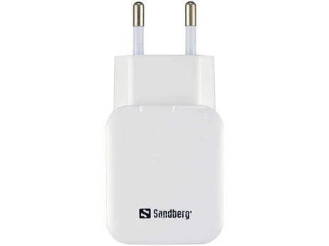 Įkroviklis Sandberg, USB/AC/DC, balta/juoda
