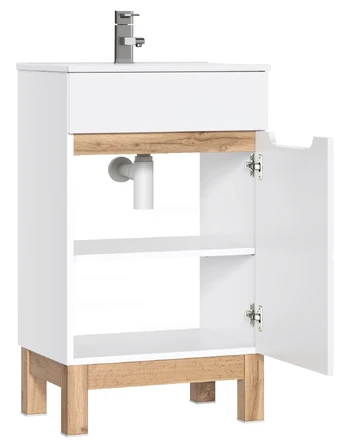 Vonios spintelė COMAD BALI WHITE 824 -50 CM FSC, balta