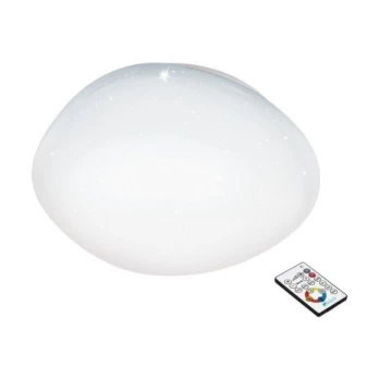 Plafoninis LED šviestuvas EGLO SILERAS CHRYSTAL EFFECT, 34 W