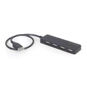 GEMBIRD 4-port USB HUB black | UHB-U2P4-06 kaina