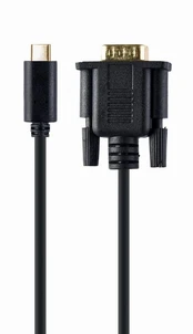 GEMBIRD USB-C to VGA-M adapter 2m black | A-CM-VGAM-01 kaina