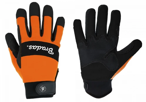 Darbo pirštinės Bradas TECH BLACK, 10 dydis, 6 vnt.